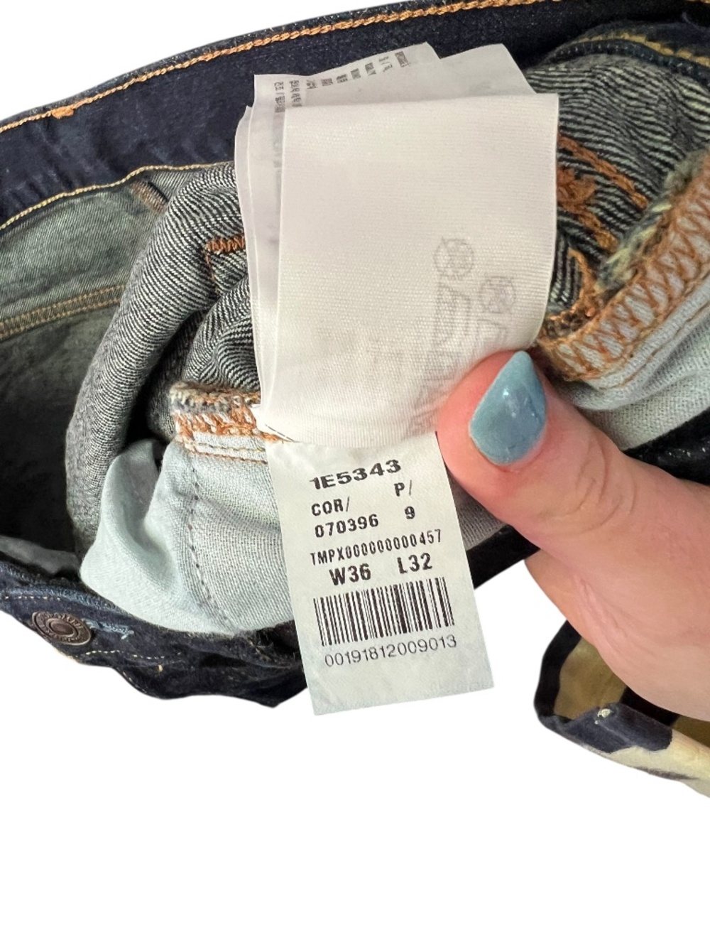 Abercrombie & Fitch Dark Wash Slim Straight Denim 36x32 - Picture 3 of 5